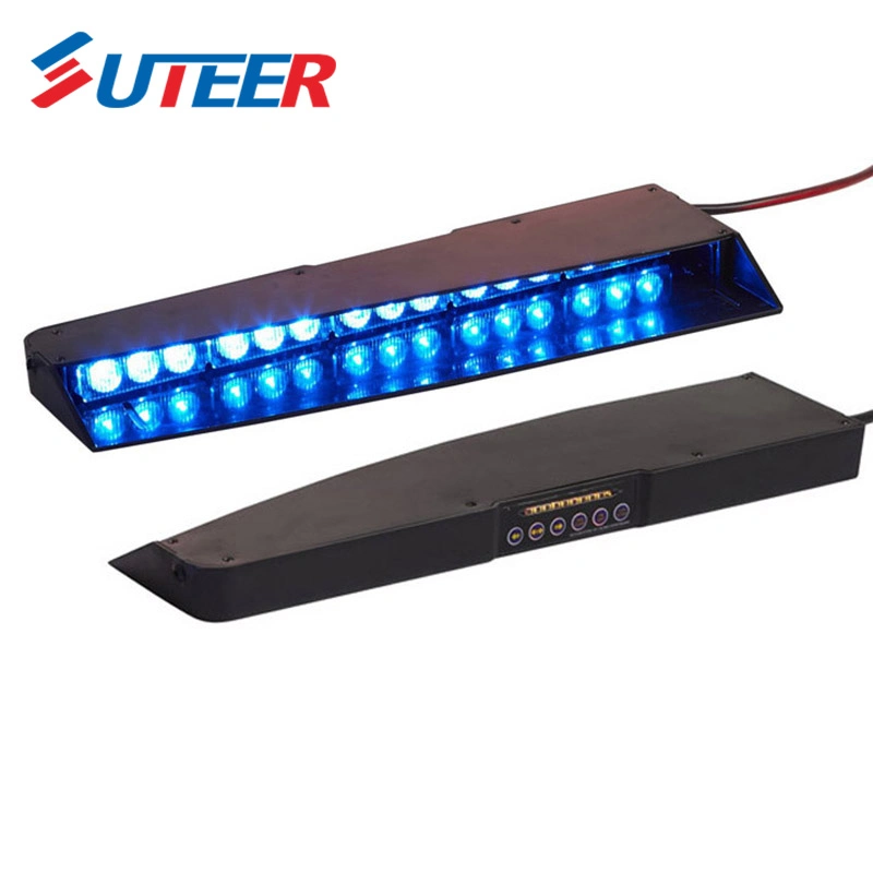 Police Car Internal Light Bar LED Strobe Split Warning Visor Lights (VL630)